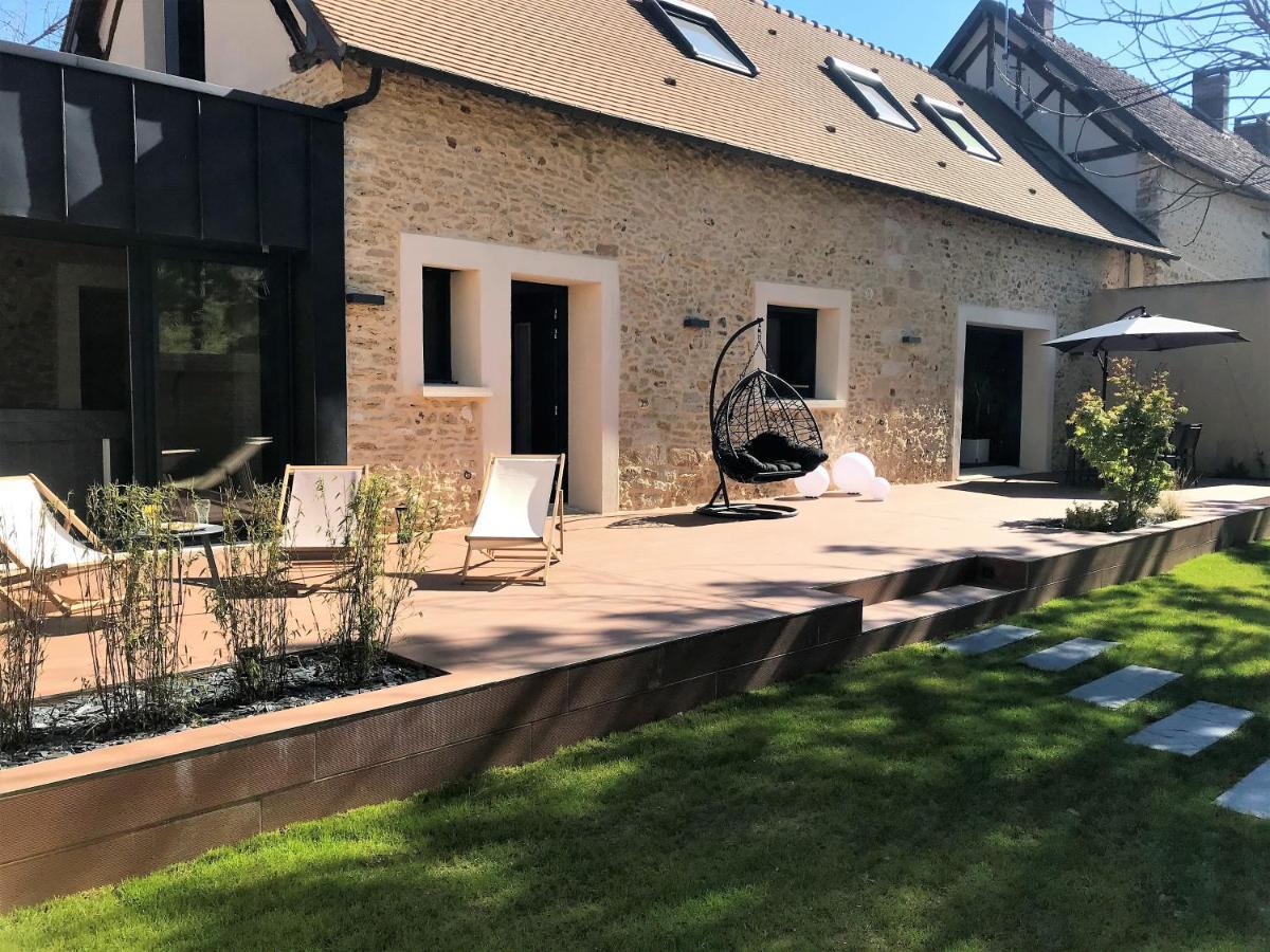 Gite De La Pree Spa Luxe Proche Giverny Et Bord De L'Eure Villa Menilles Luaran gambar